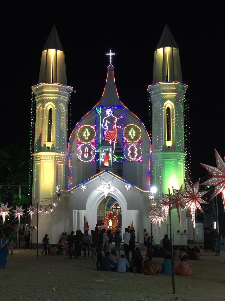Cultural heritage moment - st sebastian feast 2017 light decoration