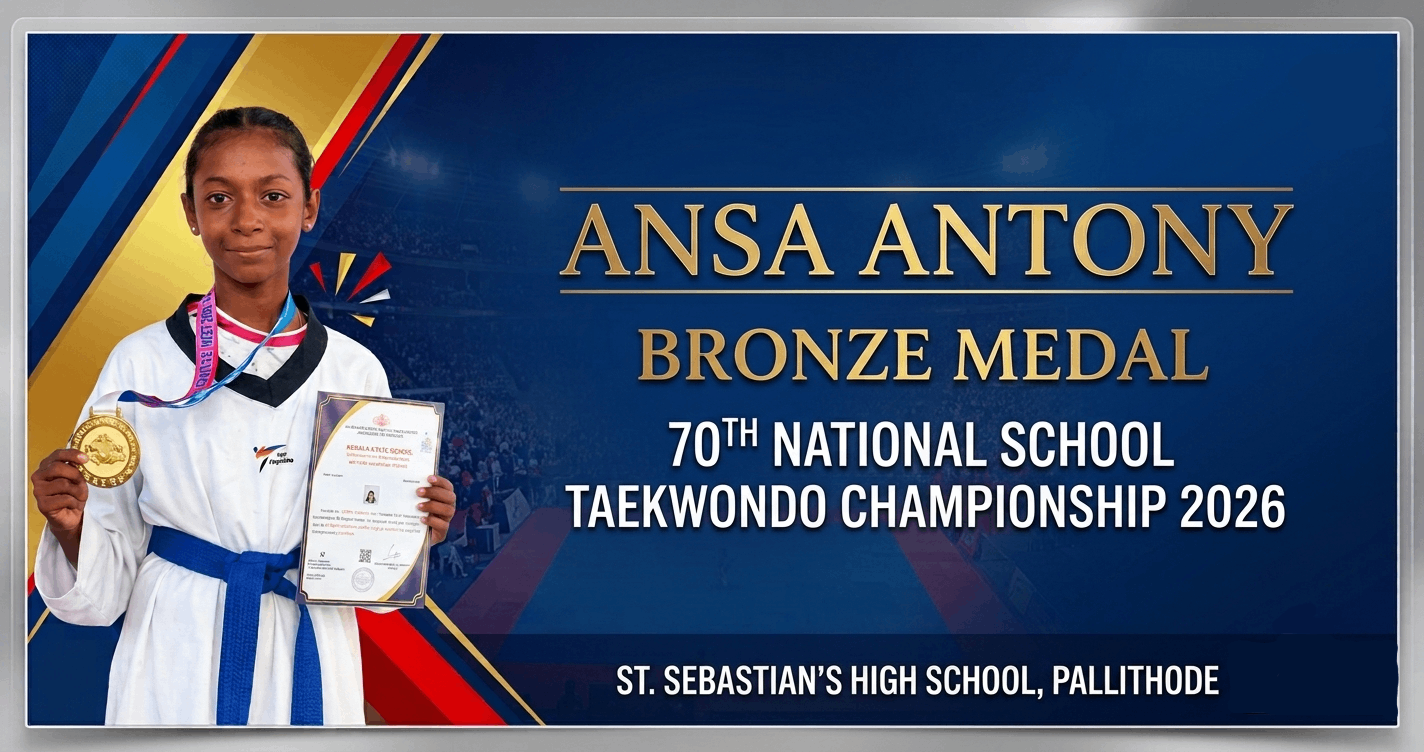 Ansa Antony Secures National Bronze Medal at 70th National School Taekwondo Championship